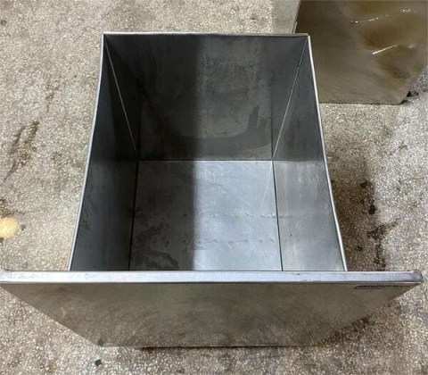 Μεταχειρισμένος Τροχήλατος  Κάδος Ανοξείδωτος 44x54x53Cm